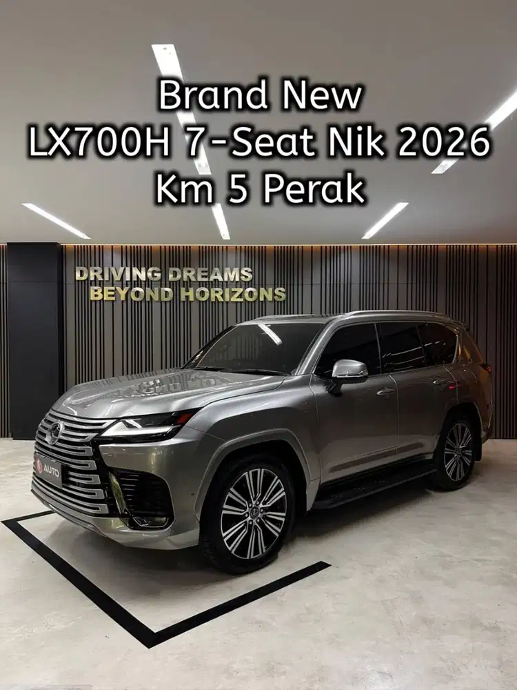 Brand New Lexus LX700H Hybrid AT 7-Seater Nik 2026 Sonic Titanium KM 5