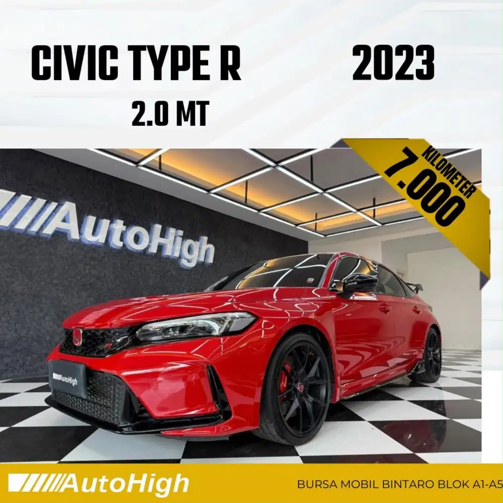 DP10% [Km7.000] Civic Type R Hatchback 2023 Red Reg 2025 #AUTOHIGH