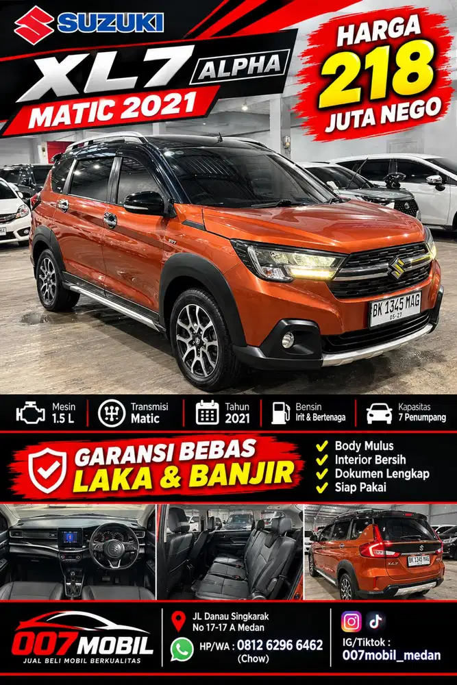 Suzuki XL7 Alpha Matic 2021,2020,2022 , Ertiga ,Rush,BRV
