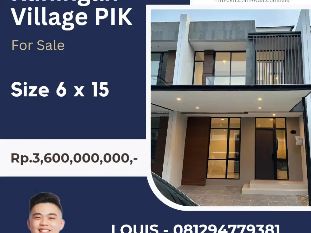 JUAL RUMAH CANTIK DI KUNINGAN VILLAGE PIK2