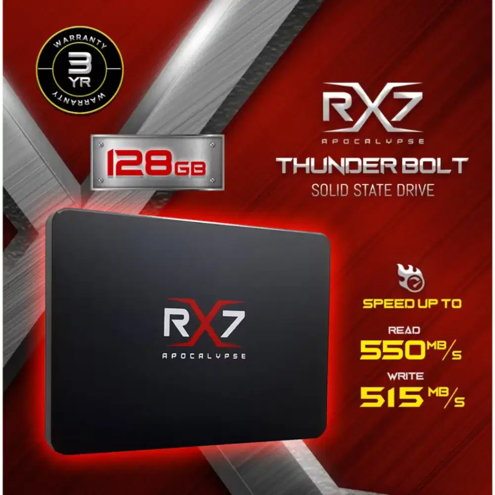 Ssd 128 gb RX7 SATA garansi 2 tahun