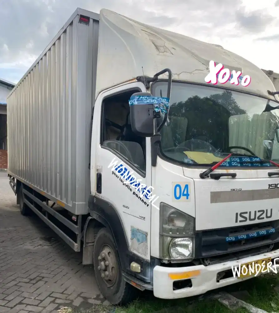 Isuzu GIGA FRR 190Ps Box Besi 7.5 mtr Bio Solar Turbo Hino Lohan Colt
