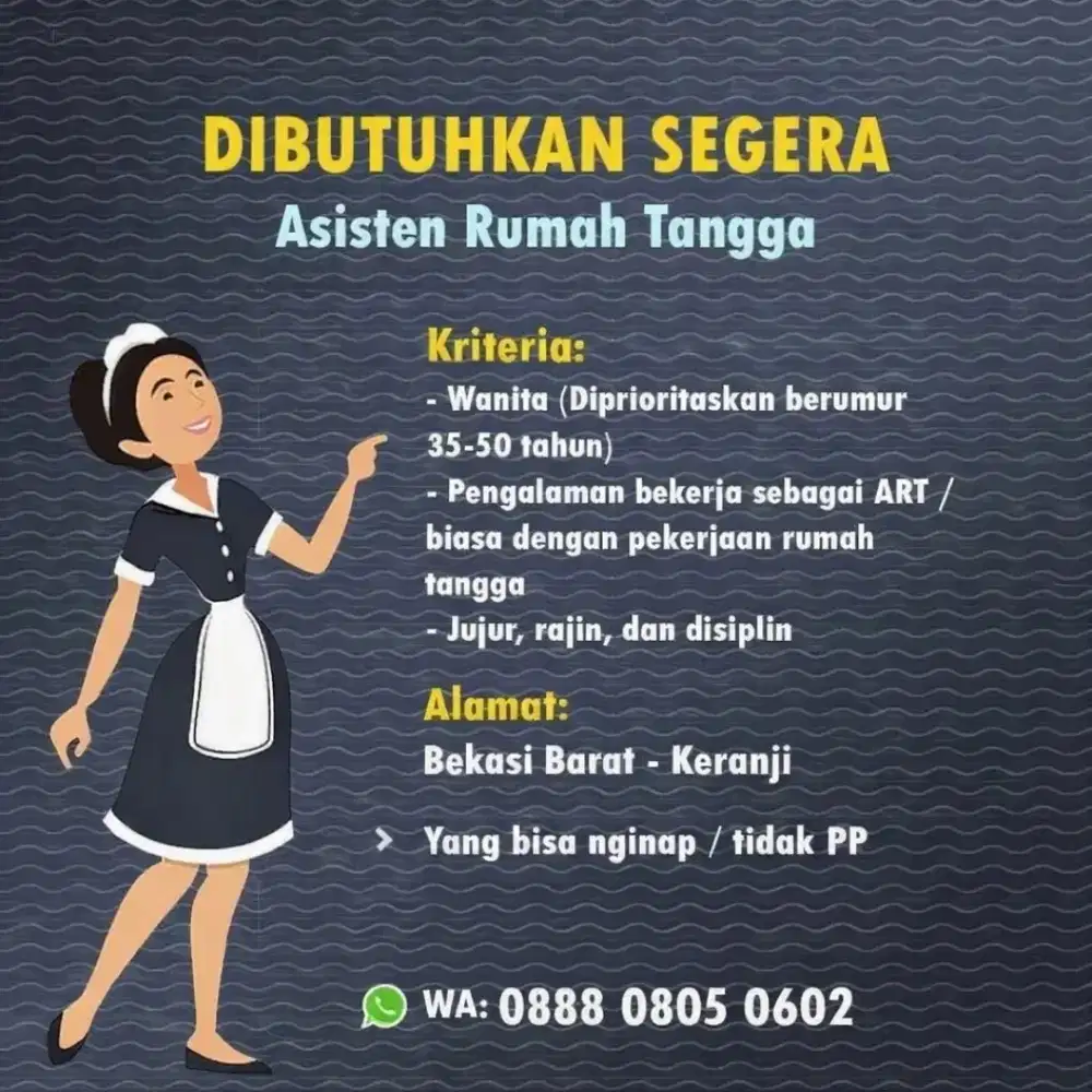Butuh Wanita Buat Teman Istri Dirumah