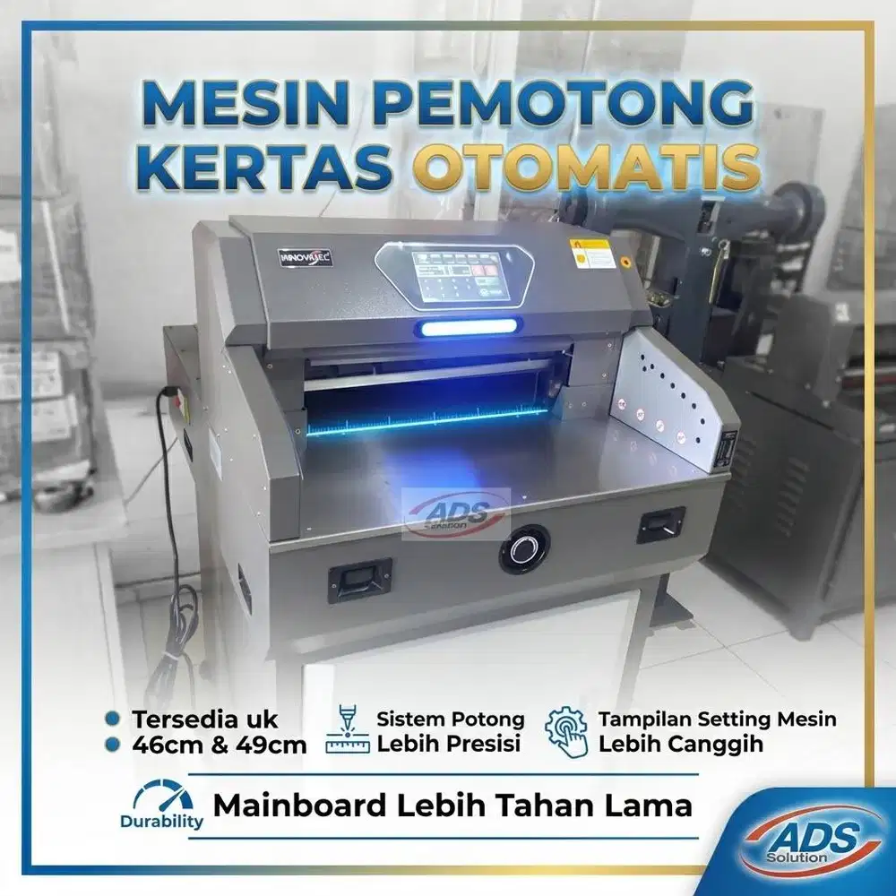 MESIN PEMOTONG KERTAS TIPE TERBARU DENGAN TOMBOL FULL TOUCHSCREEN