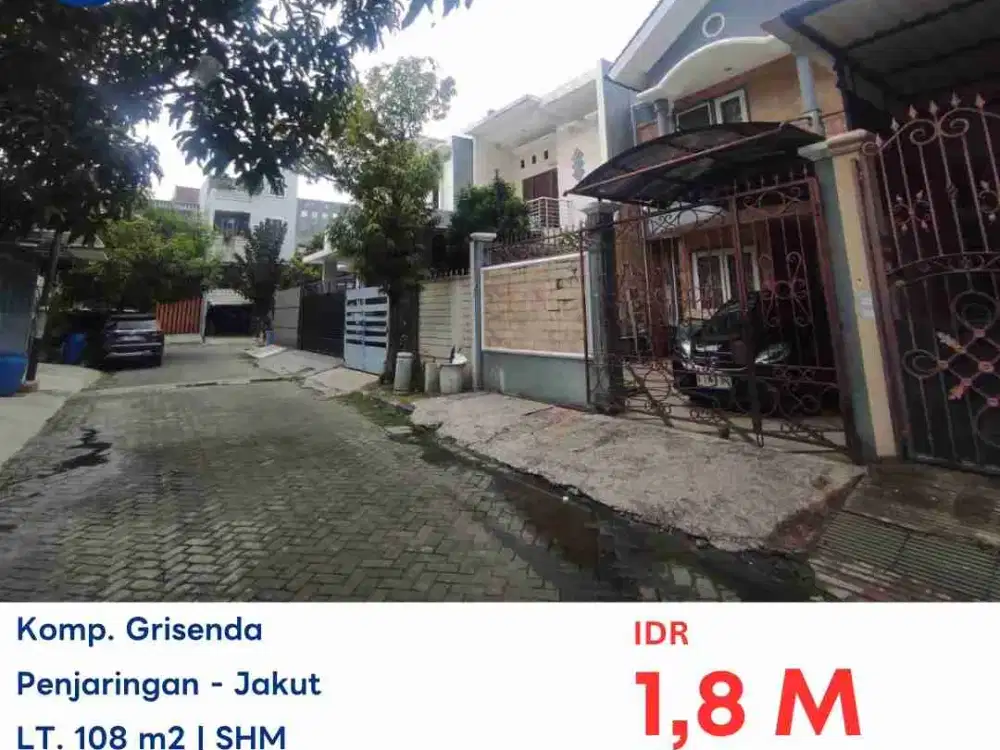 DIJUAL RUMAH LELANG KOMP. GRISENDA - KAPUK MUARA, JAKARTA UTARA