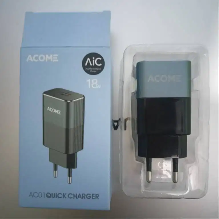 Kepala Charger ACOME QC 3.0 18W Fast Charging Second Normal Bekas Prel