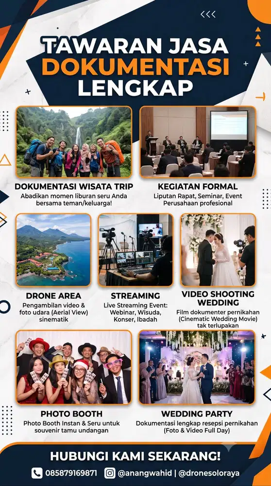 JASA DOKUMENTASI EVENT DAN SEMUA MULTIMEDIA
