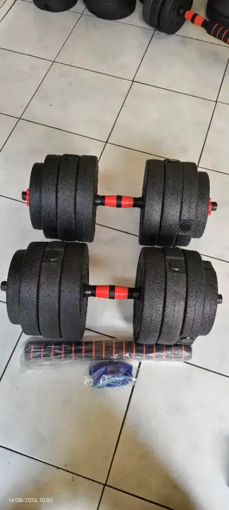 Dumbbell barbell set 40kg PVC (BARU)