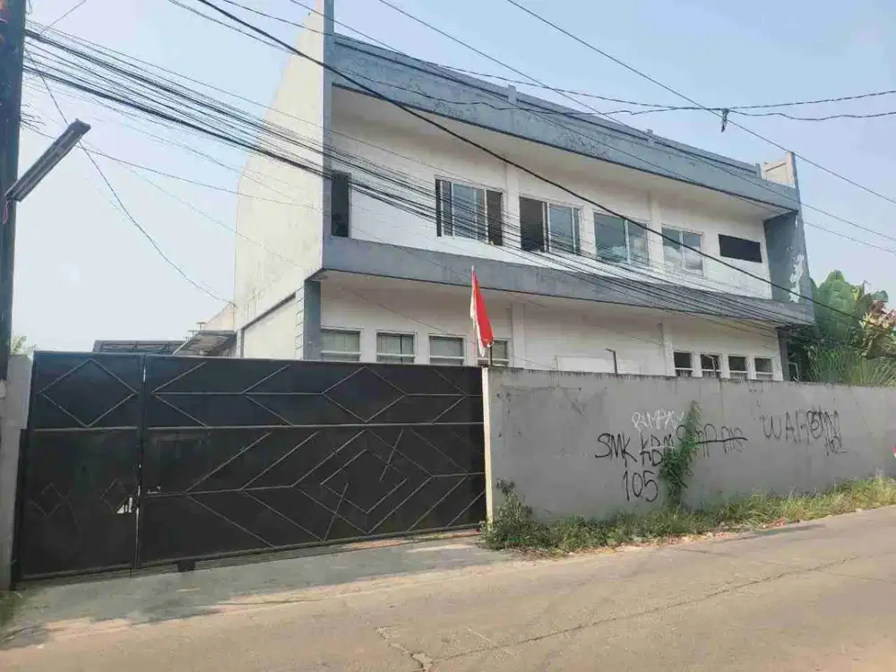 Jual Gudang atau Workshop Cemuning Bekasi Akses Truk Bangunan Bagus Siap Pakai