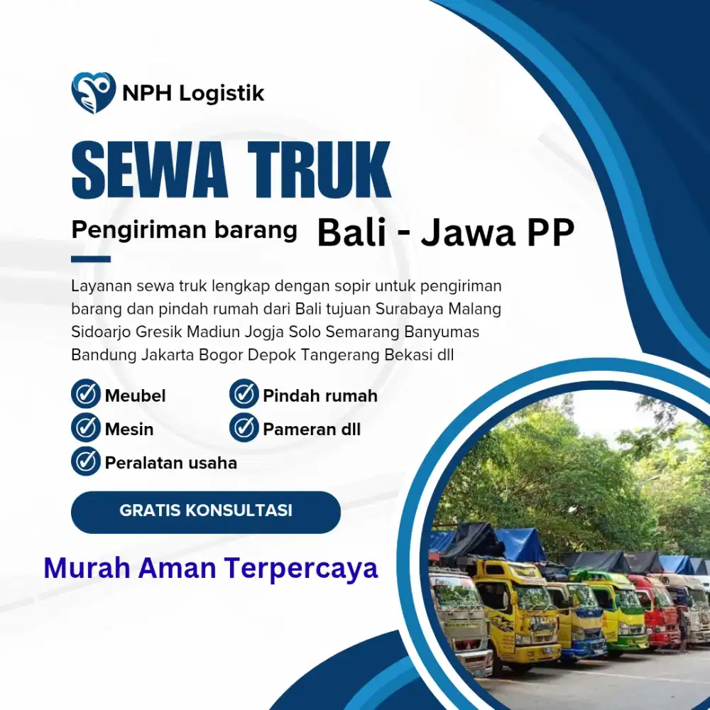 Jasa angkut sewa truk pindahan rumah Bali murah amanah