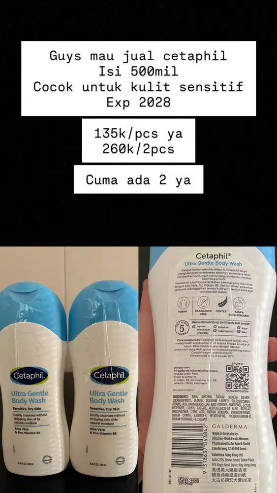 Sabun+sampo cetaphil
