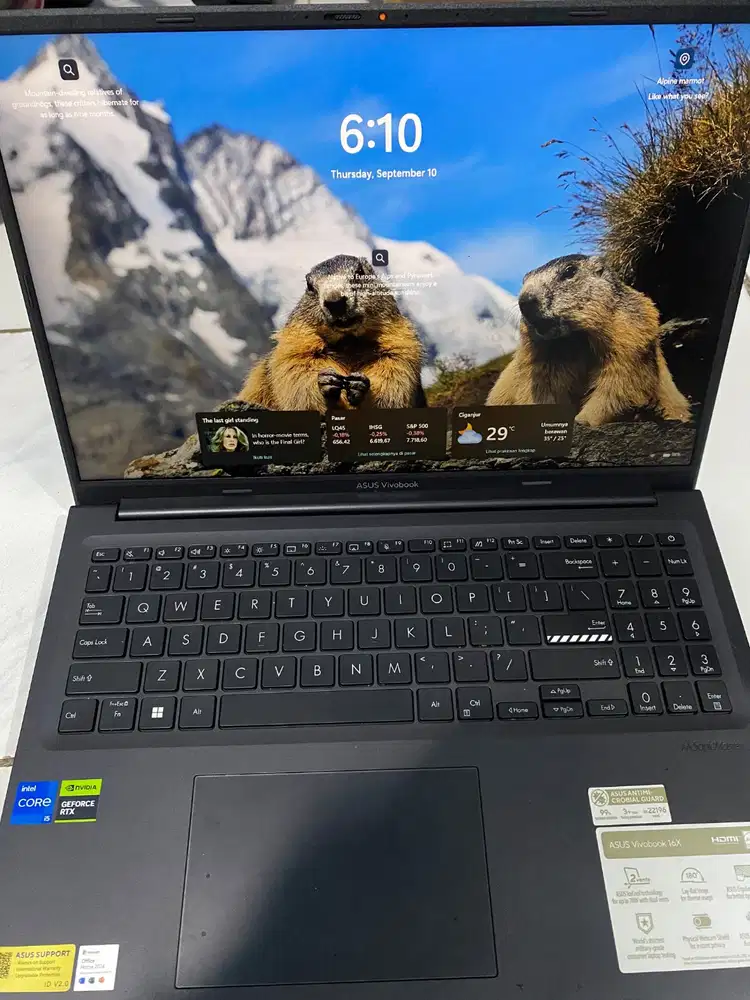 ASUS Vivobook 16X K3605VC Intel i5 Gen 13 - Fullset Box Mulus