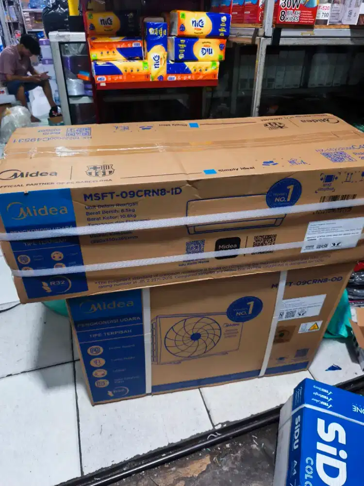 AC Midea 1 PK baru Low Watt 1 set