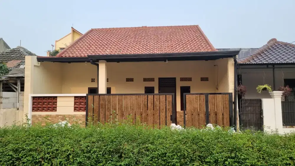 Rumah Ready HARKIT Jual cepat 1 Lantai Baru Renov jalan 2 jalur murah