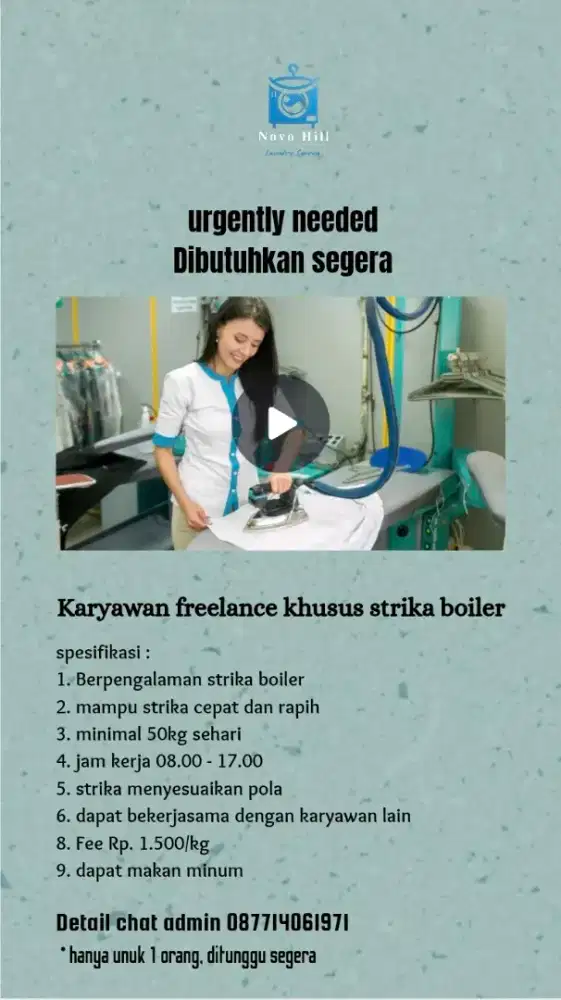 Freelance strika laundry