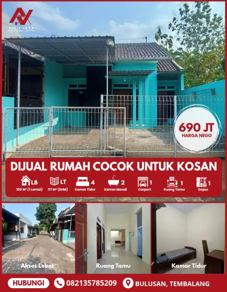 Rumah Murah Dekat UNDIP Cocok Untuk Kosan