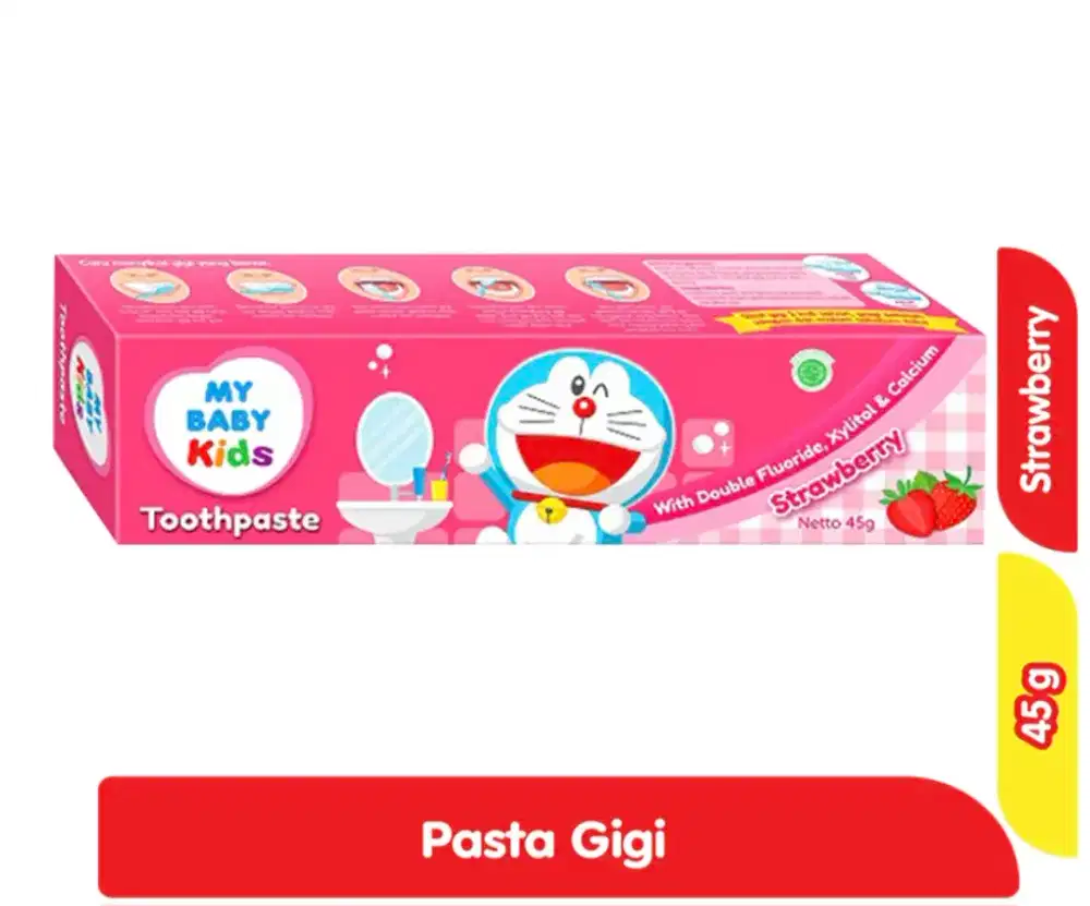HARGA PROMO: My Baby Kids Pasta Gigi Anak Strawberry 45 g