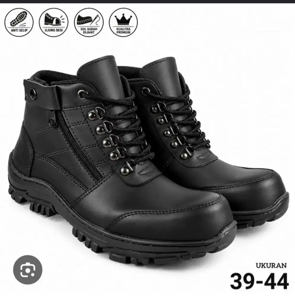 sepatu boots safety pria crocodile morisey