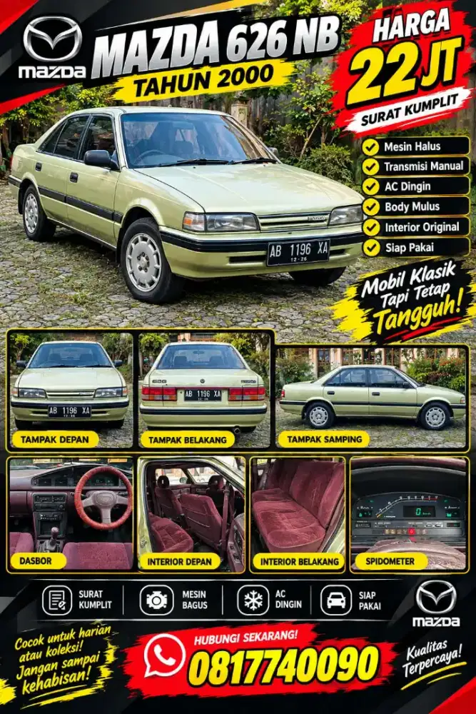 Mazda 626 1988 Bensin