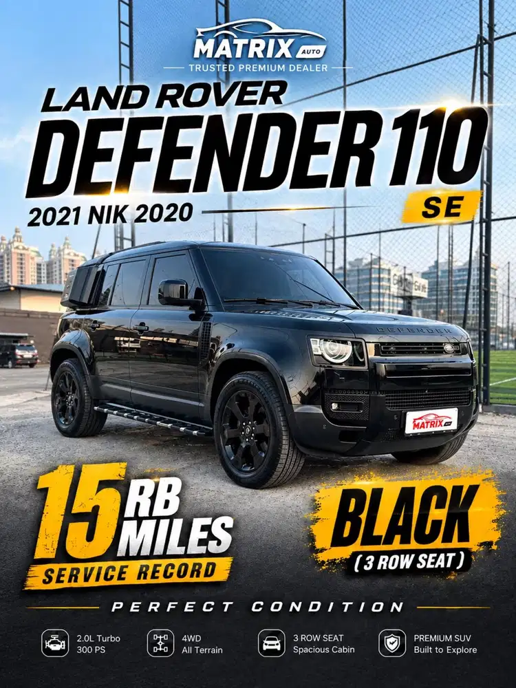 Land Rover Defender 110 SE AT Matic bensin 2021 nik 2020 . 3row seat