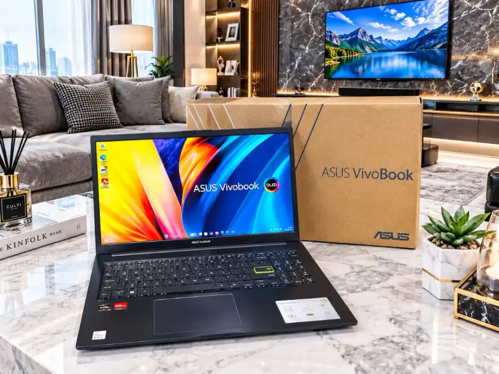 Laptop Asus Vivobook OLED RYZEN 5 SSD 512Gb RAM 8Gb SLIM BEZELESS