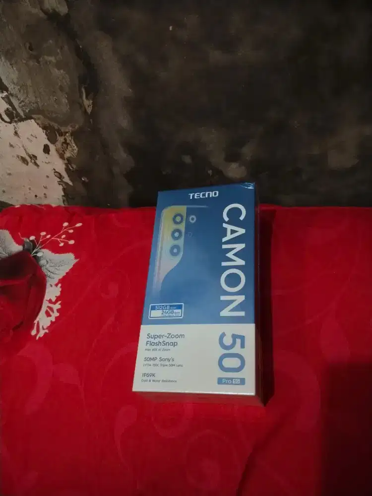 Tecno camon 50 pro 5G ram 12+12/512 segel box