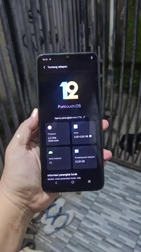 Vivo y16 ram 3+3/32gb