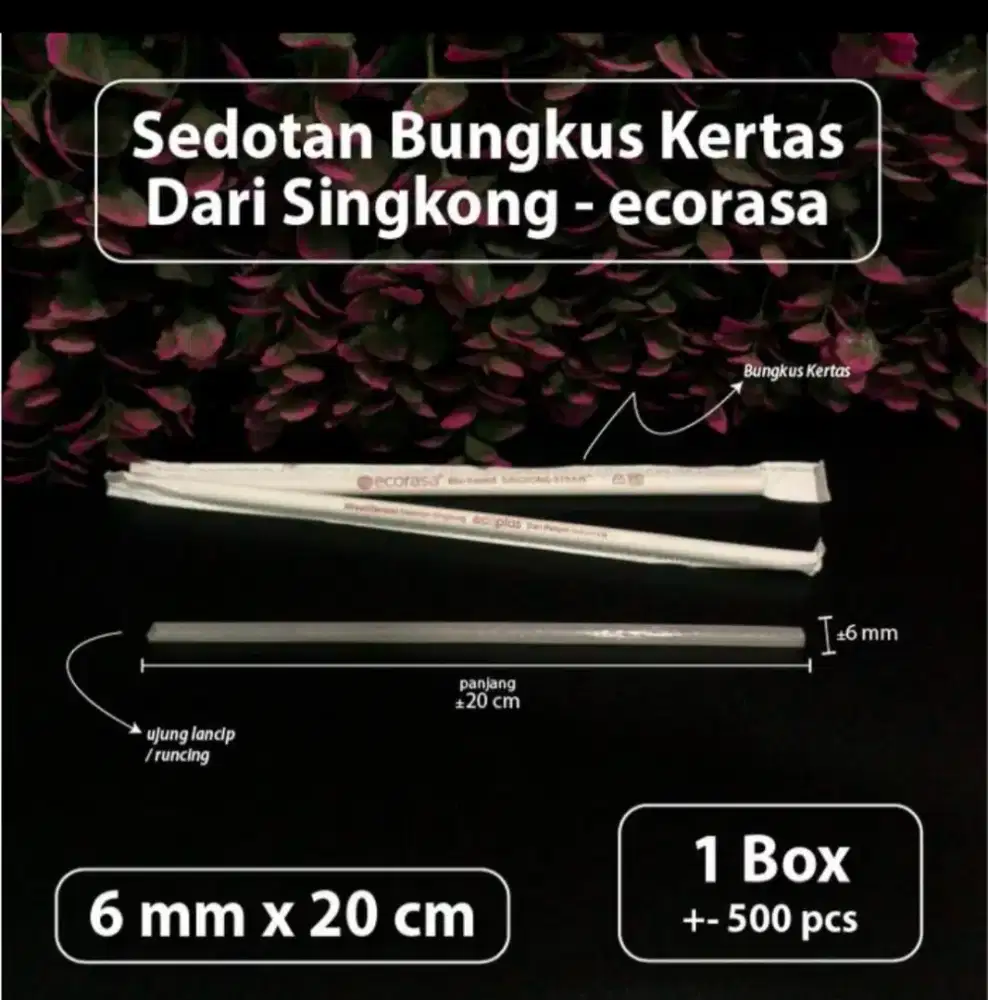 Jual sedotan singkong runcing