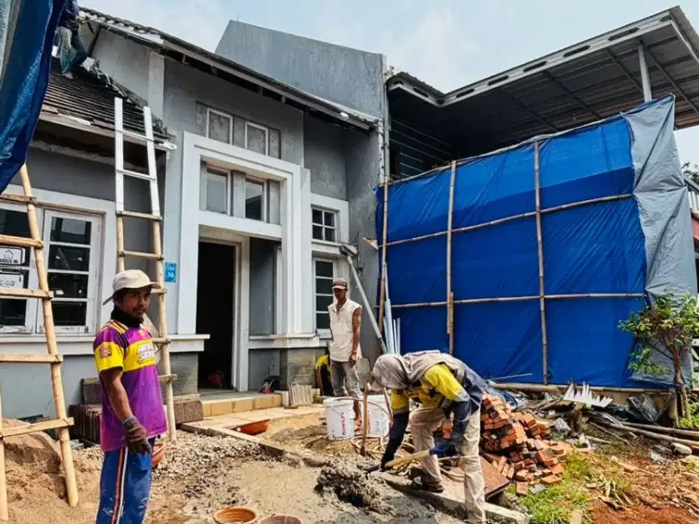 DIJUAL RUMAH DI KOTA WISATA SEDANG PROSES RENOVASI! Pembeli terima rapih dan baru lagi
