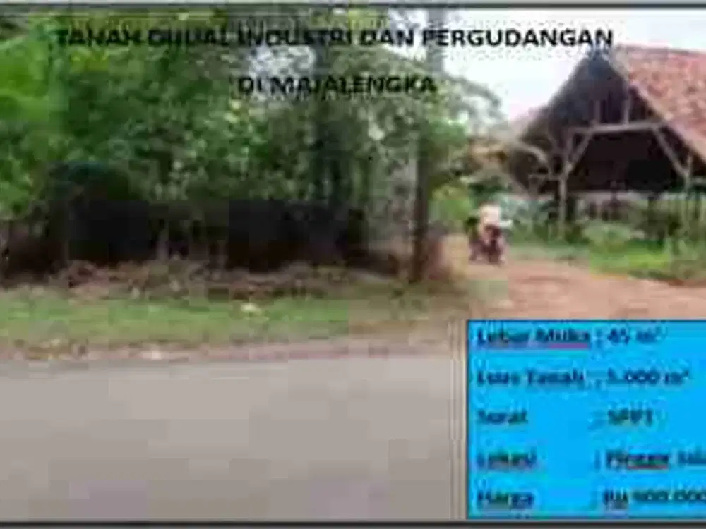 Tanah industri dan pergudangan Majalengka