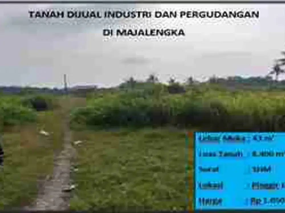 Tanah industri dan pergudangan Majalengka