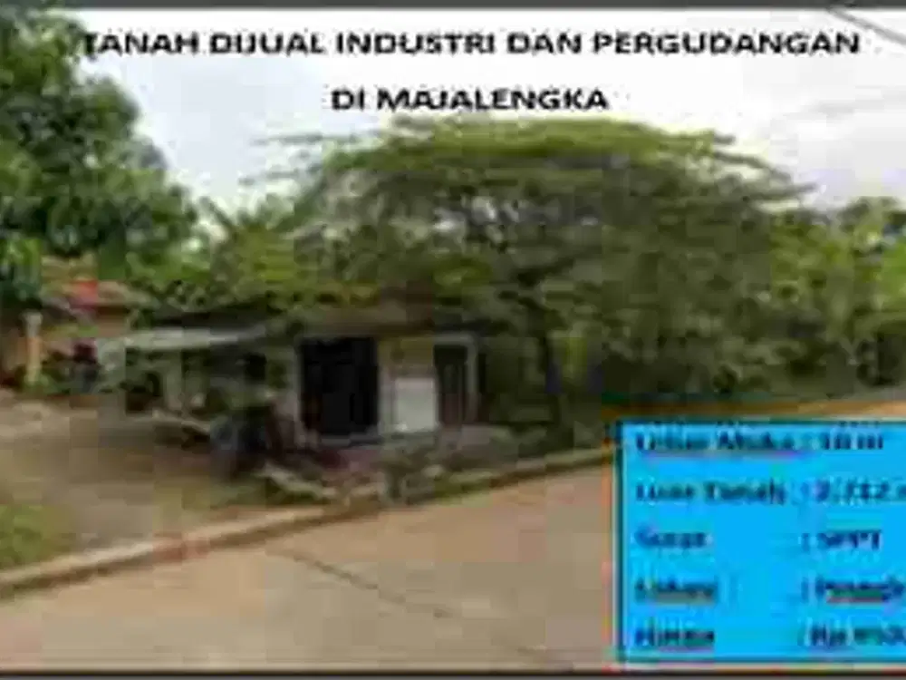Tanah industri dan pergudangan Majalengka