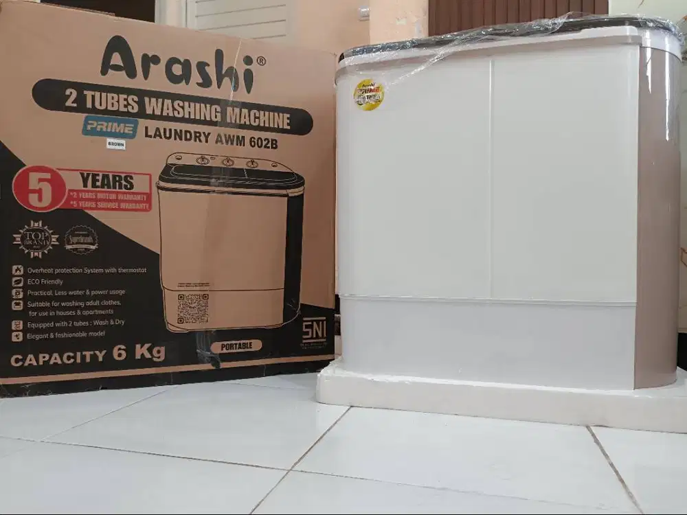 MESIN CUCI BARU – ARASHI PRIME LAUNDRY AWM 602B
