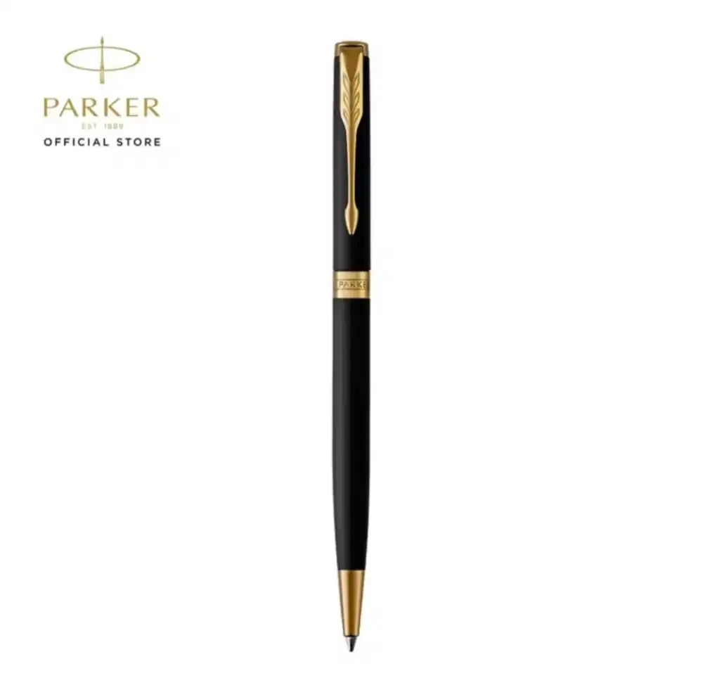 PARKER Sonnet 07 Slim M Black Gold GT BP Ballpoint Pen