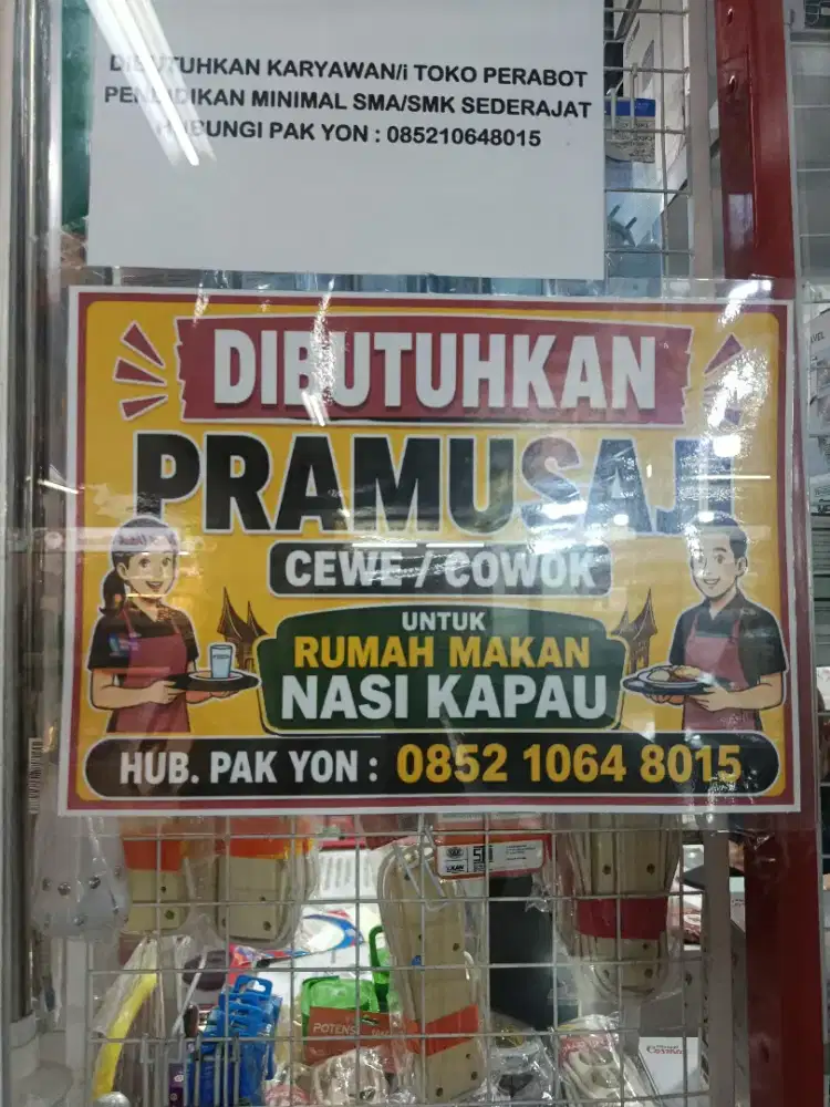 LOWONGAN KERJA RUMAH MAKAN NASI KAPAU PIK 1