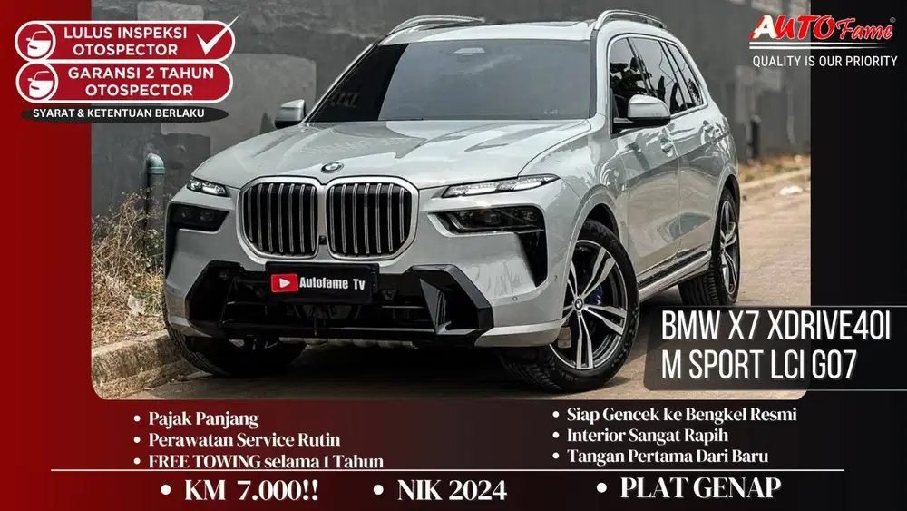 KM7RB BMW X7 xDrive40i M Sport LCi G07 CKD PEMK 2025 Brooklyn Grey On