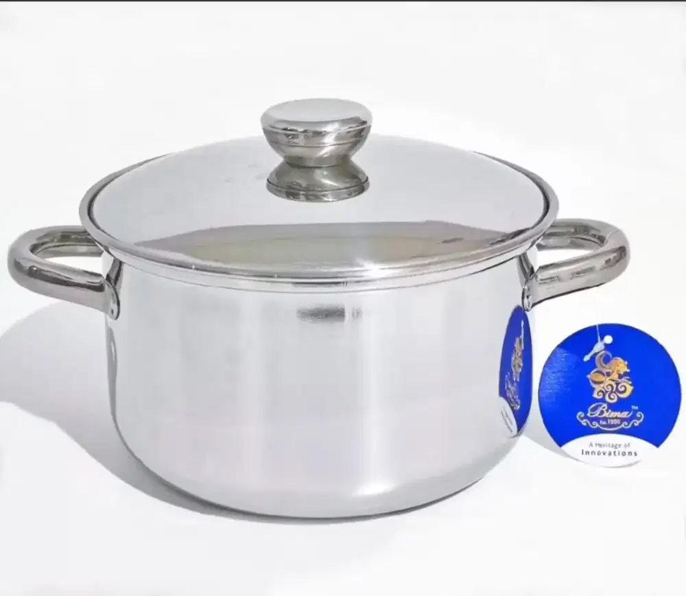 BIMA Prima Panci Sup Kompor Industri Listrik 22cm Stainless Steel