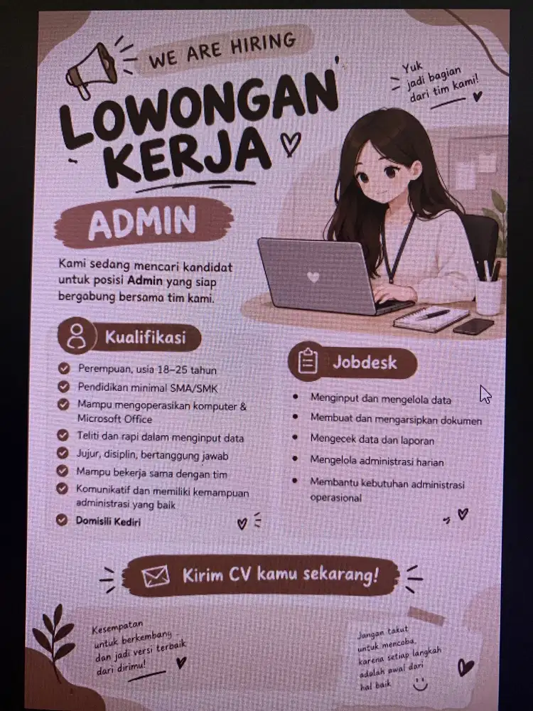 Lowongan Kerja Admin