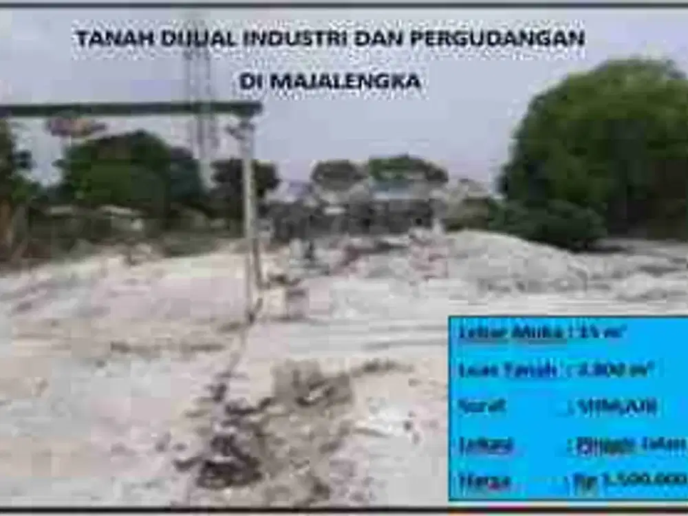 Tanah industri dan pergudangan Majalengka