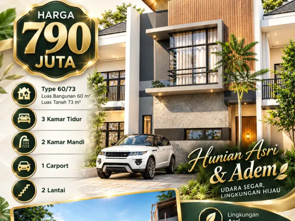 Rumah Modern 2 Lantai di Sindanglaya Mandalajati – 790 Juta