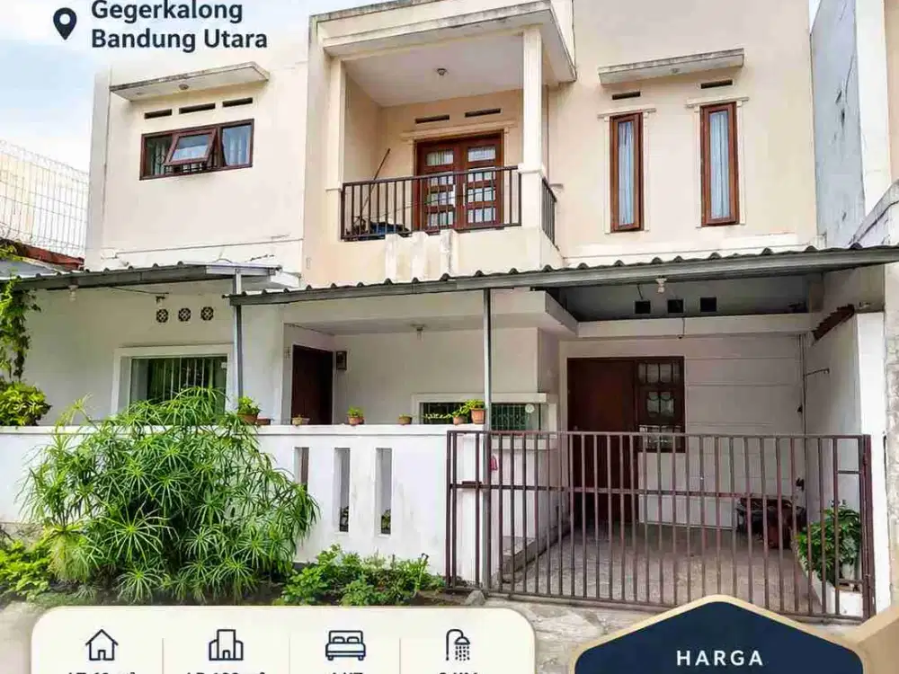 Rumah Gegerkalong Dekat Sarijadi, Setiabudi Bandung