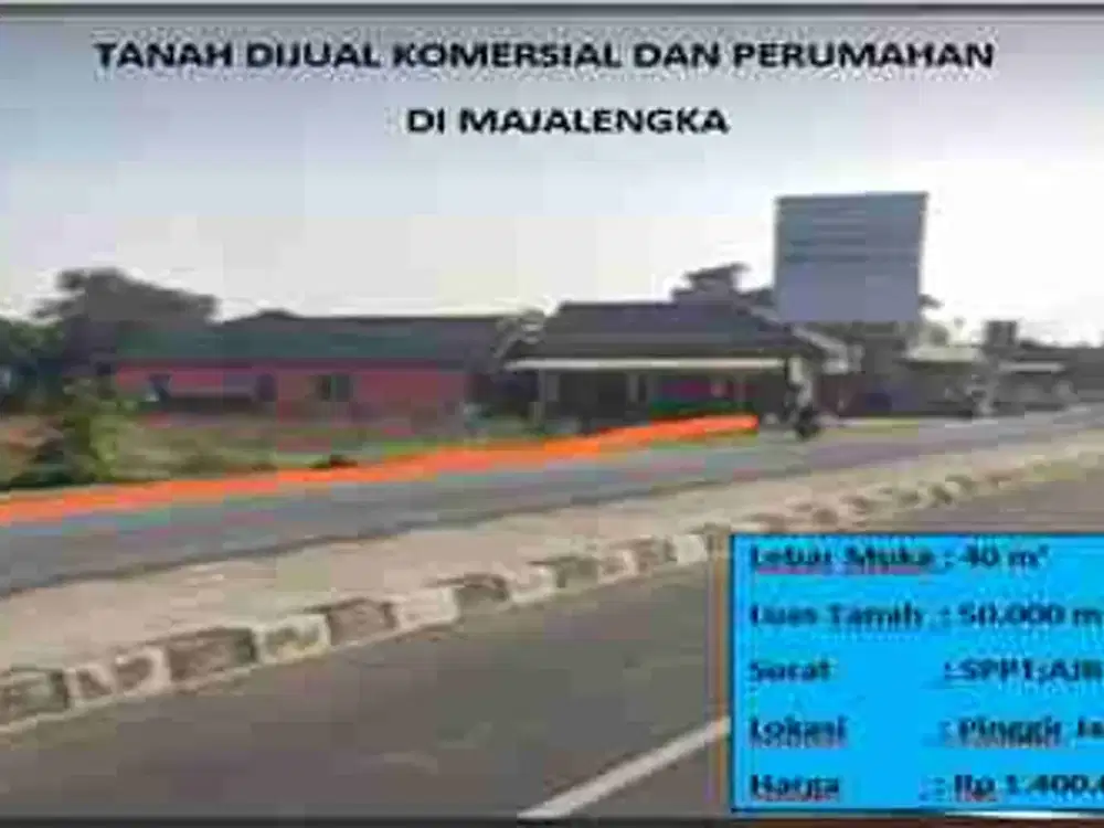 Tanah komersial Dan pemukiman majalengka