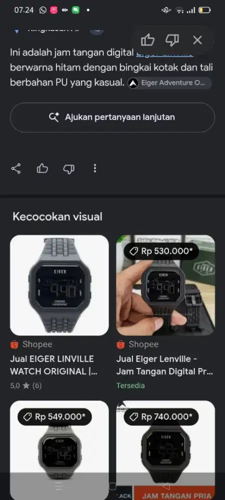 Jam tangan merk Eiger original