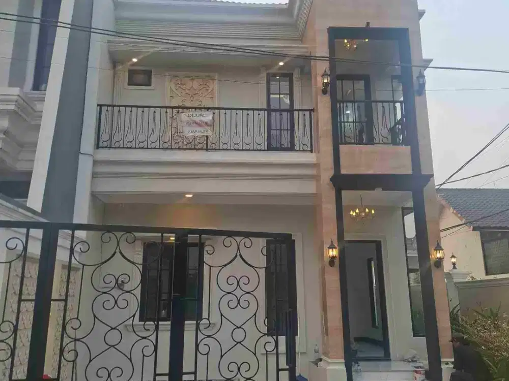 Rumah Hook Lux Dan Mewah 50m Dari jalan Utama M.kahfi 1 Tanah Baru Depok