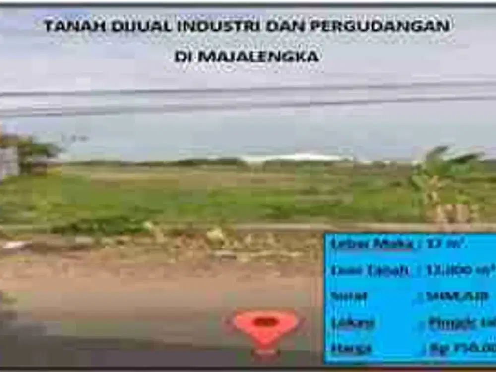 tanah industri Dan Pergudangan majalengka
