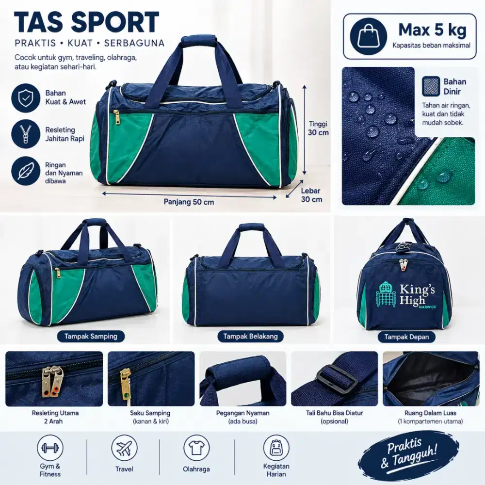 Tas Sport Praktis Besar