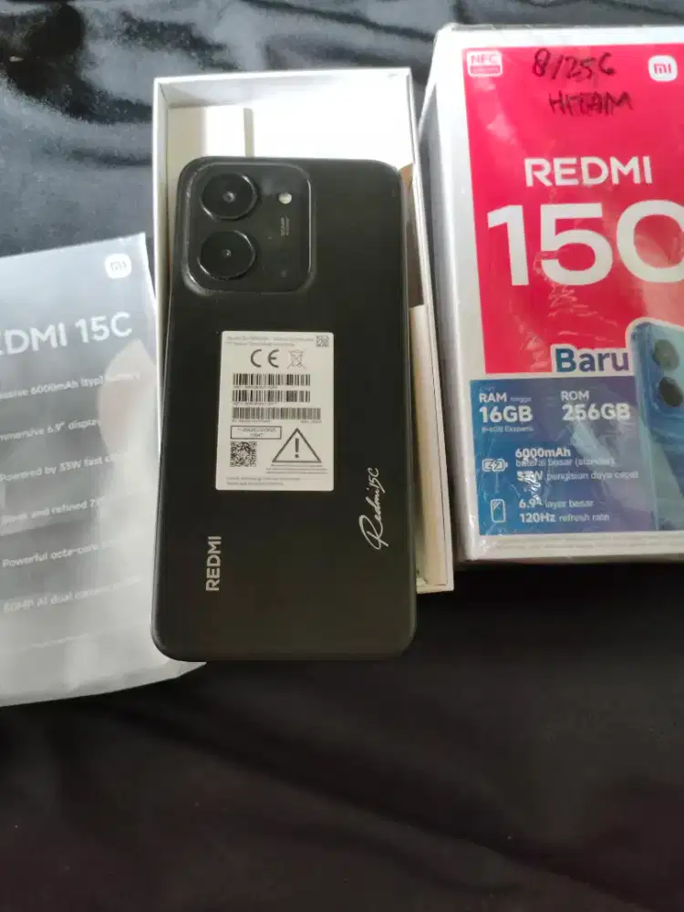 Redmi 15C ram 8/256 BH 100 cc baru 11 Baru 2Minggu Pakai Like New