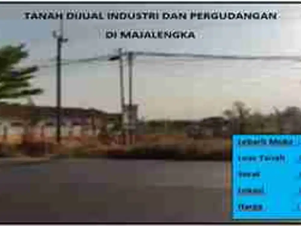 Tanah industri dan pergudangan Majalengka