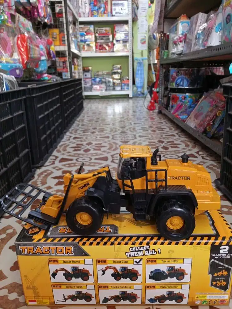 mainan anak tracktor forklift