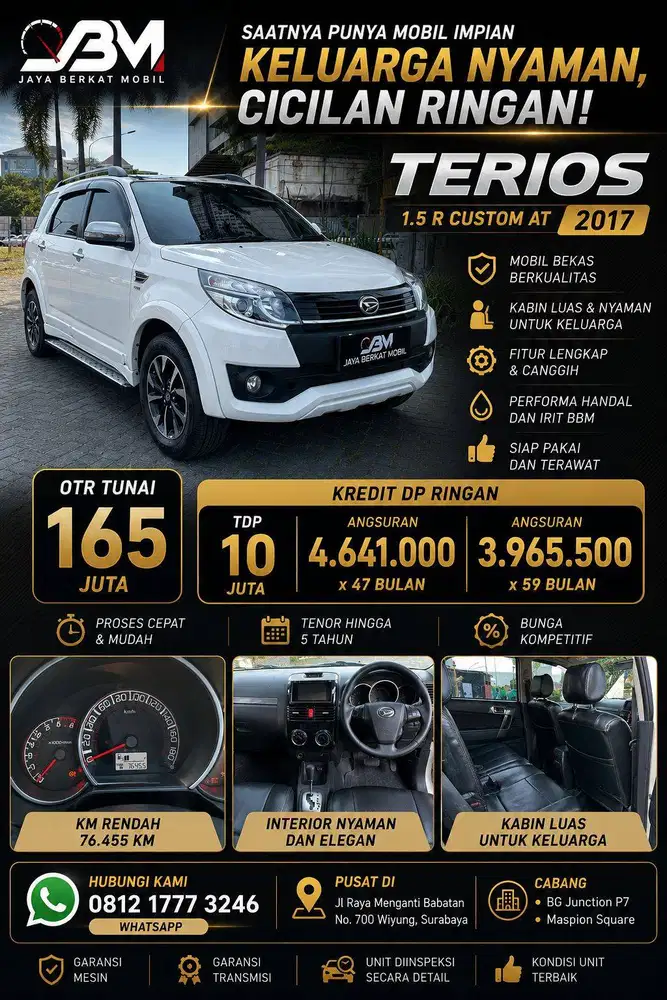 DAIHATSU TERIOS 1.5 R CUSTOM AT 2017